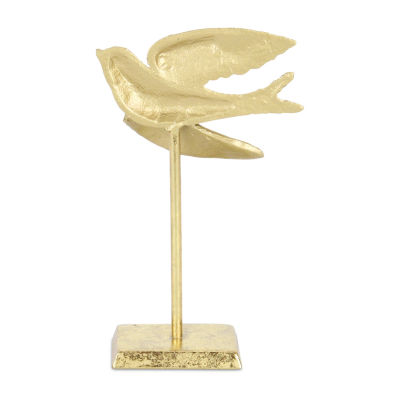 Cheungs Lirondelle Golden Cast Iron Swallow Figurine