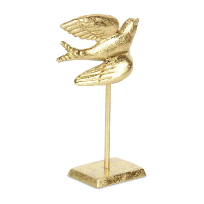 Cheungs Lirondelle Golden Cast Iron Swallow Figurine