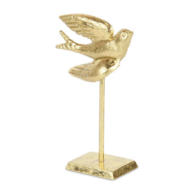 Cheungs Lirondelle Golden Cast Iron Swallow Figurine