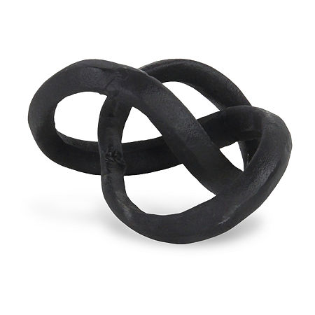 Cheungs Kompo Modern Abstract Knot Handmade Tabletop Decor, One Size, Black