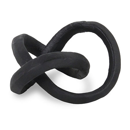 Cheungs Kompo Modern Abstract Knot Handmade Tabletop Decor, One Size, Black