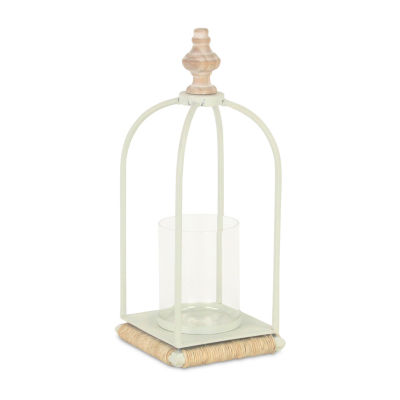 Cheungs Thistledale White Metal Decorative Lantern