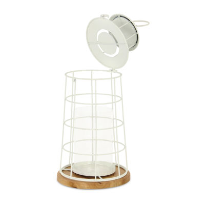 Cheungs Caler White Lighthouse Metal Decorative Lantern