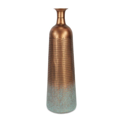 Cheungs Kyani Copper And Teal Vase