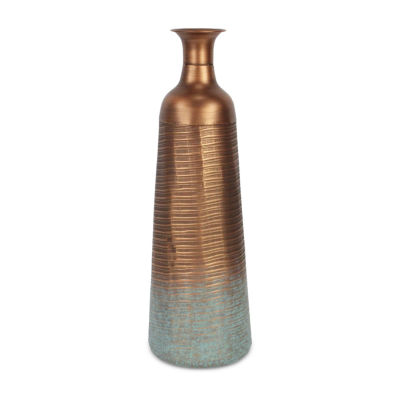 Cheungs Kyani Copper And Teal Vase