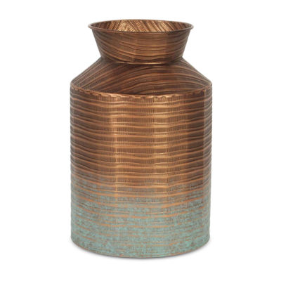 ASSTD NATIONAL BRAND Kyani Copper And Teal Planters 2-pc. Wall Art Sets
