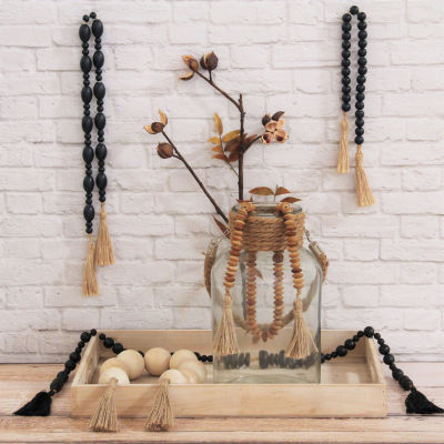 Cheungs Akaida Wooden Abacus Styled Tassel Handmade Tabletop Decor