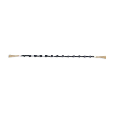 Cheungs Akaida Dark Blue Mixed Wooden Bead Tassel Handmade Tabletop Decor