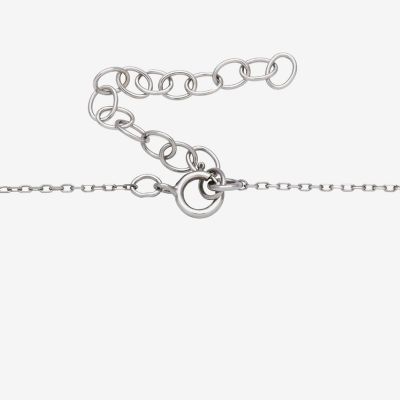 Womens White Cultured Freshwater Pearl Sterling Silver 16 Inch Pendant Necklace