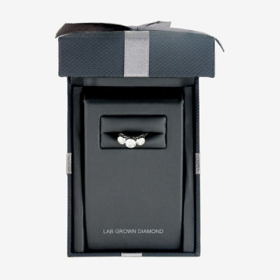 (F / Vs2) Womens 2 CT. T.W. Lab Grown White Diamond 14K White Gold 3-Stone Engagement Ring