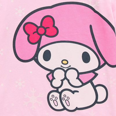 Little & Big Kid Girls Round Neck Long Sleeve Regular Fit Hello Kitty Graphic T-Shirt