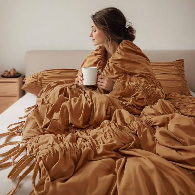 510 Design Evelina Ruched Soft Comforter Set