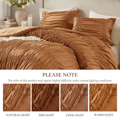 510 Design Evelina Ruched Soft Comforter Set