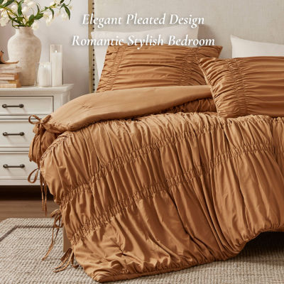 510 Design Evelina Ruched Soft Comforter Set