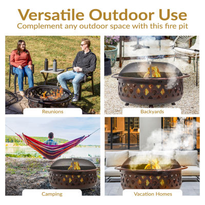 Sunnydaze Collection Portable Weather Resistant Fire Pit