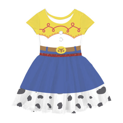 Disney Collection Little & Big Kid Girls Short Sleeve Jessie A-Line Dress