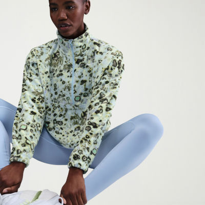 Nike Womens Mock Neck Long Sleeve Active Quarter-Zip Pullover