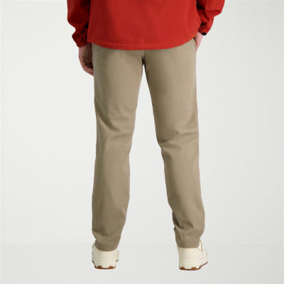 Haggar Life Khaki Chino Mens Comfort Waistband Slim Fit Flat Front Pant