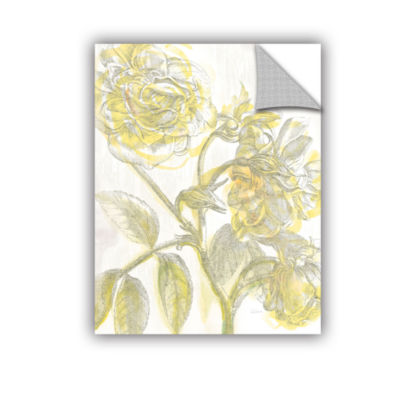 Brushstone Belle Fleur Yellow I Crop Removable Wall Decal