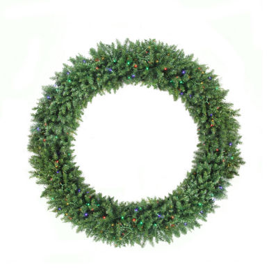 Pre-Lit Buffalo Fir Commercial Artificial Christmas Wreath