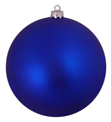 Lavish Blue Shatterproof Matte Christmas Ball Ornament 6'' (150mm