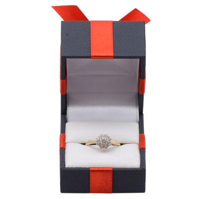 Womens 1/2 CT. T.W. Natural White Diamond 10K Gold Cluster Cocktail Ring