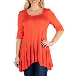 売れ筋商品|||２４セブンコンフォート カットソー トップス レディース Print Elbow Sleeve Casual Tunic Top Miscellane Elbow Sleeve Swing Tunic Top For Women – 24seven Comfort Apparel