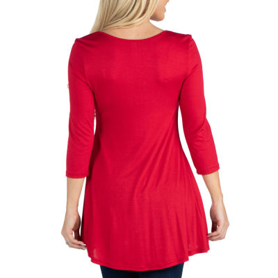 24/7 Comfort Apparel V-Neck Tunic Top - JCPenney