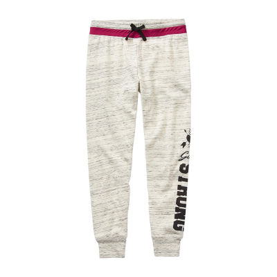 Mid-Rise French Terry Zip-Pocket Street Jogger Sweatpants for Girls