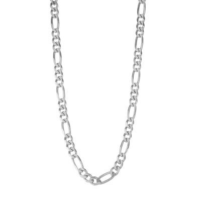 Sterling Silver 18 Inch Hollow Figaro Chain Necklace