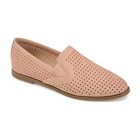 Journee Collection Lucie Womens Closed Toe Loafers, 6 Wide, Pink