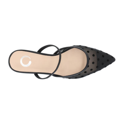 Journee Collection Allana Womens Pointed Closed Toe Kitten Heel Pumps
