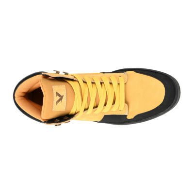 Territory Mens Triton Flat Heel Lace-Up Boots