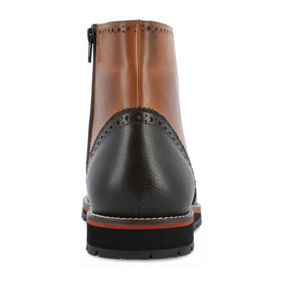 Thomas And Vine Mens Elijah Flat Heel Lace Up Boots