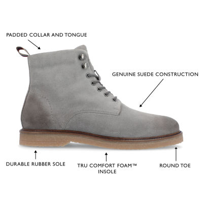 Thomas And Vine Mens Samwell Flat Heel Lace Up Boots