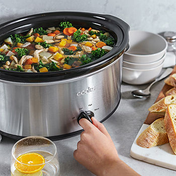 Cook & Carry 6 qt Stainless/Black Slow Cooker by Crock-Pot at Fleet Farm