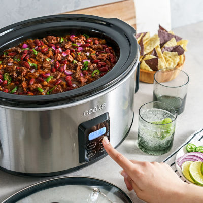 Cooks 5 Quart Programmable Latch and Travel Slow Cooker