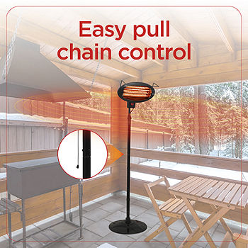 BLACK+DECKER Patio Floor Electric Heater Patio Heater Stand for Outdoors  with 3 Heat Settings BHOF04, Color: Black - JCPenney