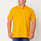 Yellow polo shirt big clearance and tall