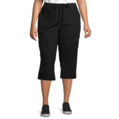 St. John's Bay Mid Rise Plus Utility Cargo Capris JCPenney