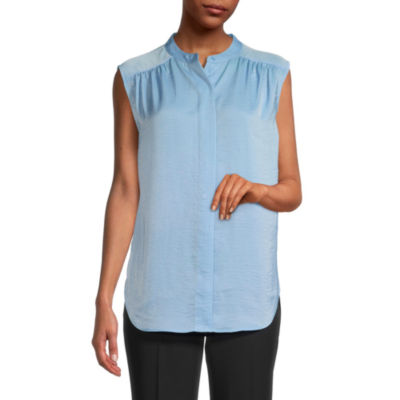 Worthington Womens Sleeveless Tunic Top JCPenney