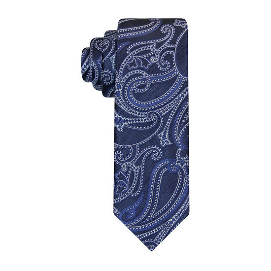 Van Heusen Extra Long Paisley Tie, Color: Navy Paisley - JCPenney