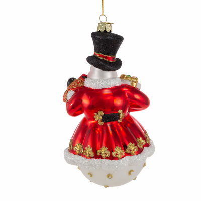 Kurt Adler 7-Inch Bellisimo Snowman With Top Hat Christmas Ornament