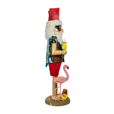 Kurt Adler 15.5-Inch Wooden Beach Santa Christmas Nutcracker