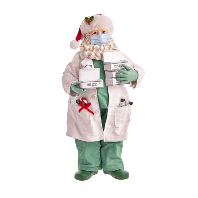 Kurt Adler 10.5-Inch Fabriche Doctor Santa Figurine