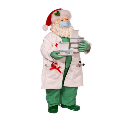 Kurt Adler 10.5-Inch Fabriche Doctor Santa Figurine