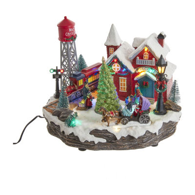 Kurt Adler Musical Village Lighted Christmas Tabletop Decor