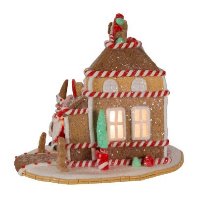 Kurt Adler 7.5" Gingerbread Shop Lighted Christmas Tabletop Decor