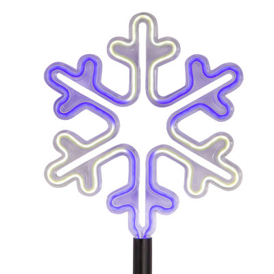 Kurt Adler 26" Led Snowflake Set Christmas Holiday Yard Art