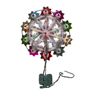 Kurt Adler 11" Multicolor Retro Reflector Christmas Tree Topper